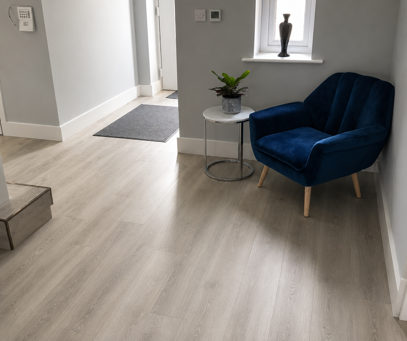 LVT wood-effect flooring in a living room